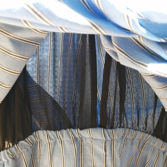 Sold- Blue Strip Shirt Dress, new without tag - Picture 3 of 4